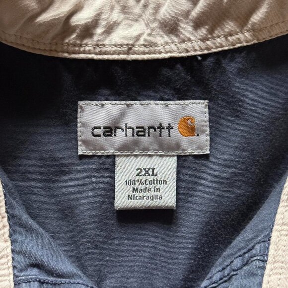 carhartt navy boxy button-up shirt - Picture 4 of 4